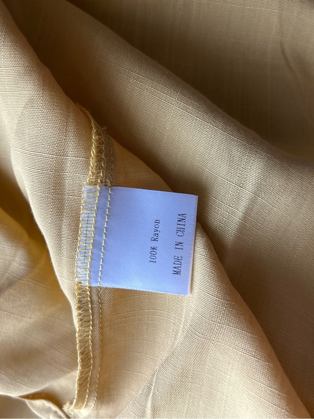 Short-Sleeve Button Front Top in Mustard Yellow - Picture 7 of 7